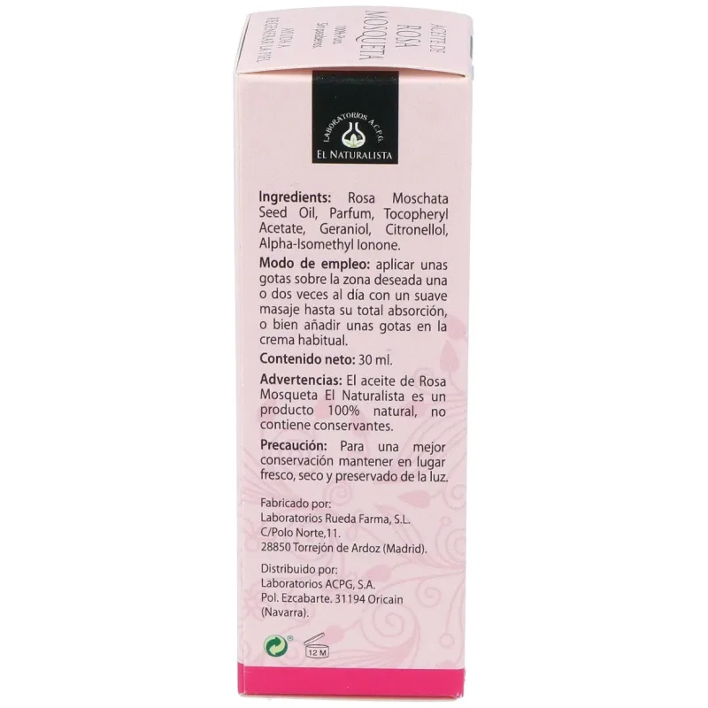 El naturalista aceite de rosa mosqueta 30 ml | Farmacia Barata