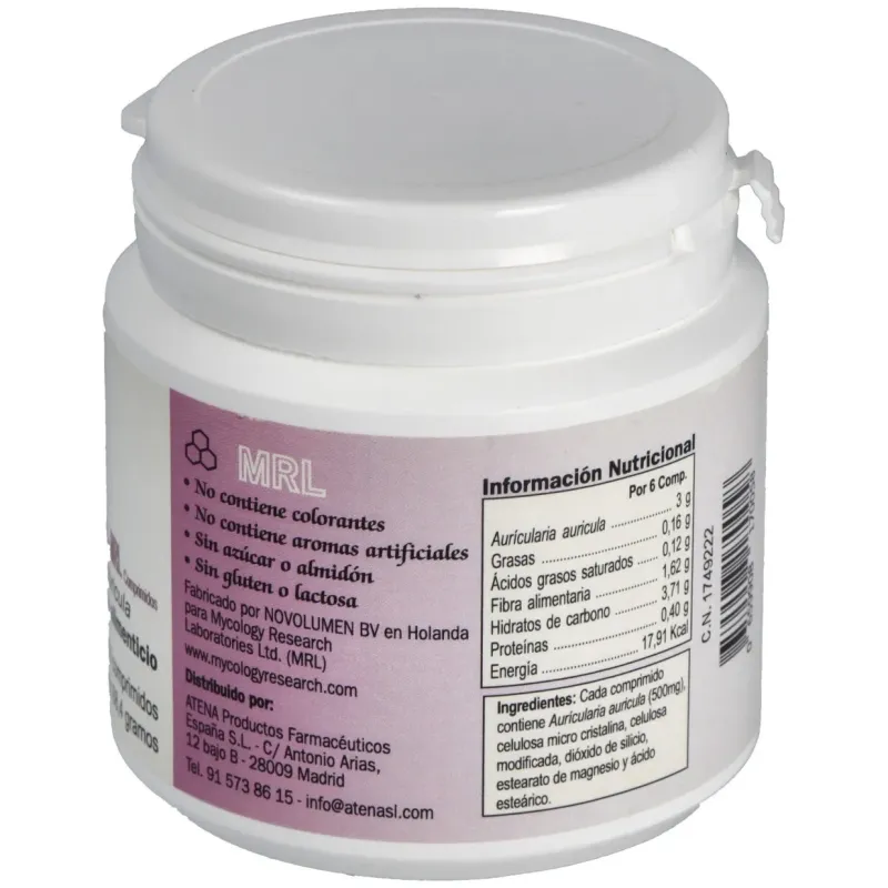 Auricularia-mrl 500gr. 90comp. | Farmacia Barata