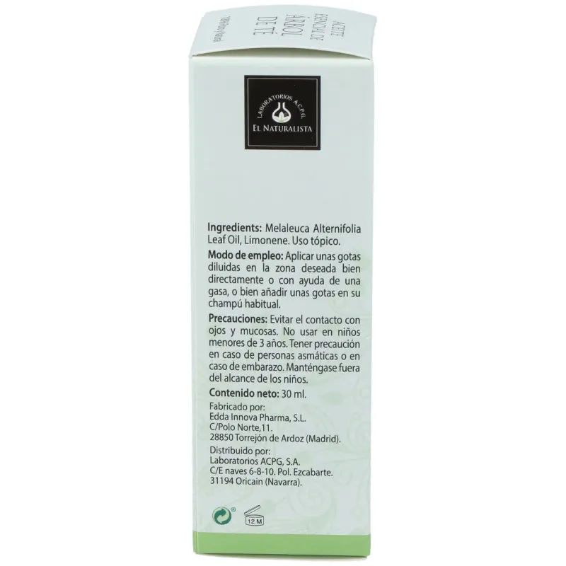 El naturalista aceite esencial de árbol de té 30ml | Farmacia Barata
