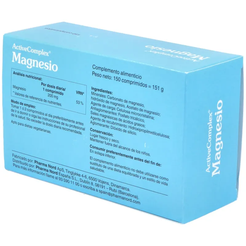 Activecomplex magnesio 150comp. | Farmacia Barata