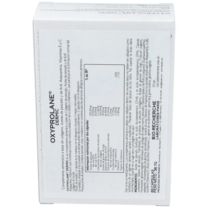 Oxyprolane dermic 60cap. | Farmacia Barata Oxyprolane dermic 60cap. | Farmacia Barata