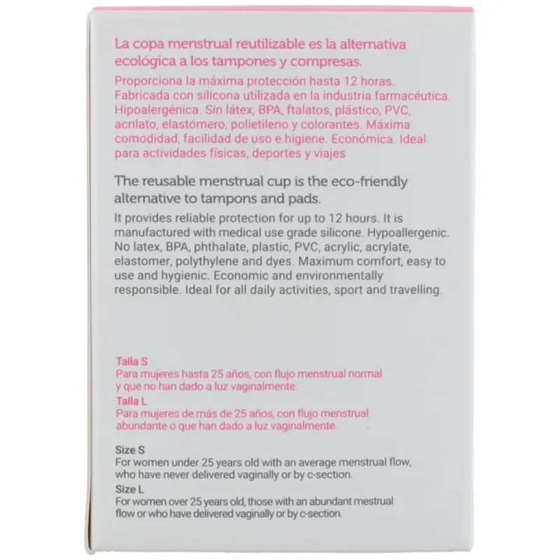 Iriscup copa menstrual talla l 1ud. | Farmacia Barata