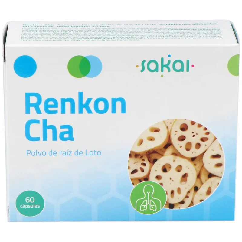 Renkon cha (raiz de loto) 60cap. | Farmacia Barata
