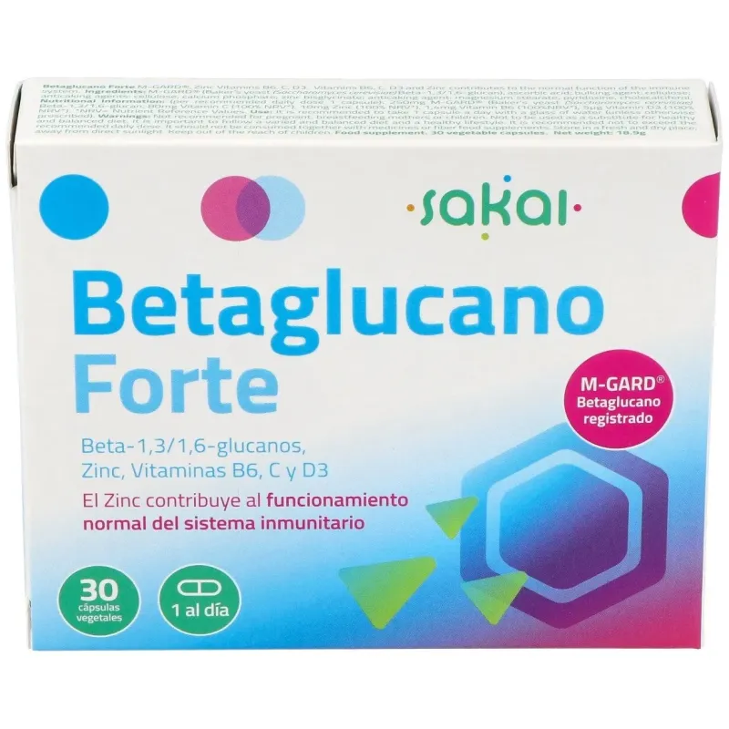Sakai betaglucano forte 30caps | Farmacia Barata