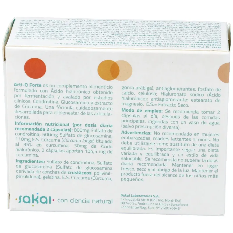Sakai arti-q forte 60 cápsulas | Farmacia Barata Sakai arti-q forte 60 cápsulas | Farmacia Barata