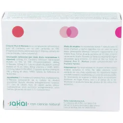 Sakai cistynol plus d-manosa 30caps | Farmacia Barata