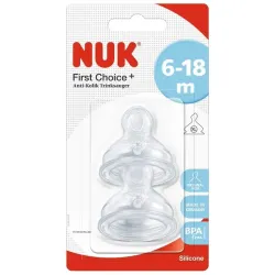 Nuk first choice+ tetina anticólico anatómica xl alimento sili