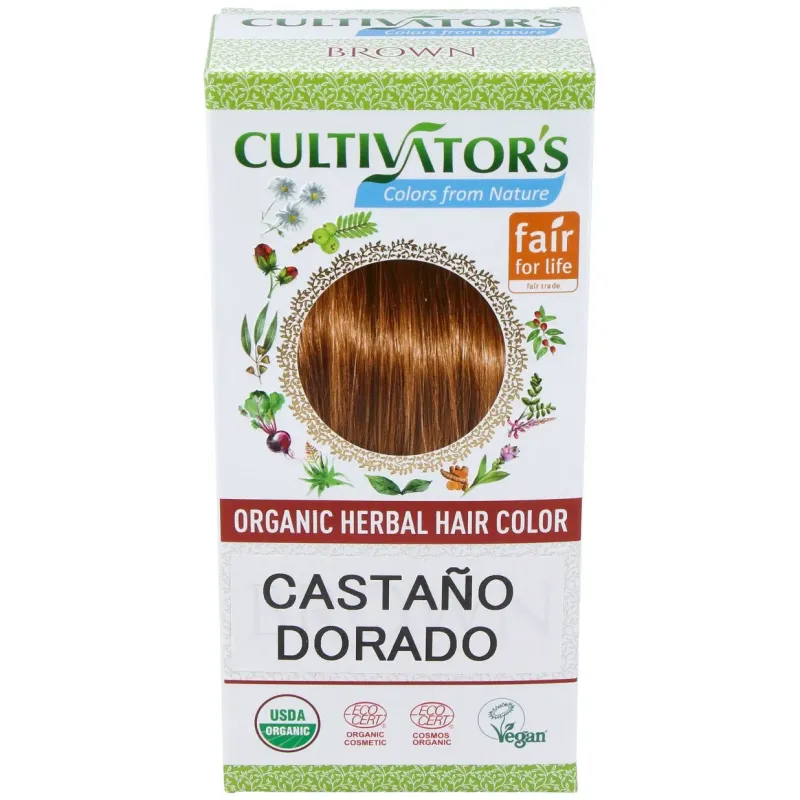 Castaño dorado tinte organico 100gr. ecocert | Farmacia Barata Castaño dorado tinte organico 100gr. ecocert | Farmacia Barata