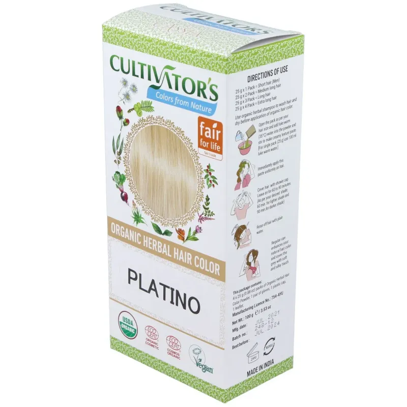 Platino tinte organico 100gr. ecocert | Farmacia Barata