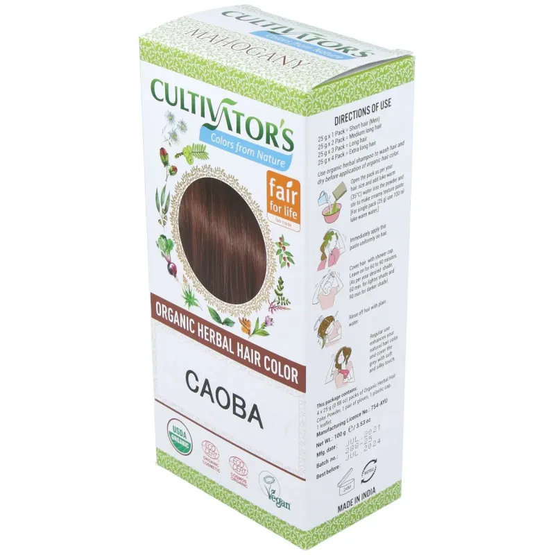 Caoba tinte organico 100gr. ecocert | Farmacia Barata Caoba tinte organico 100gr. ecocert | Farmacia Barata