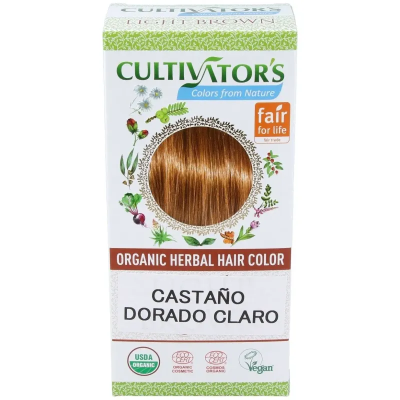 Castaño dorado claro tinte organico 100gr. ecocert | Farmacia Barata