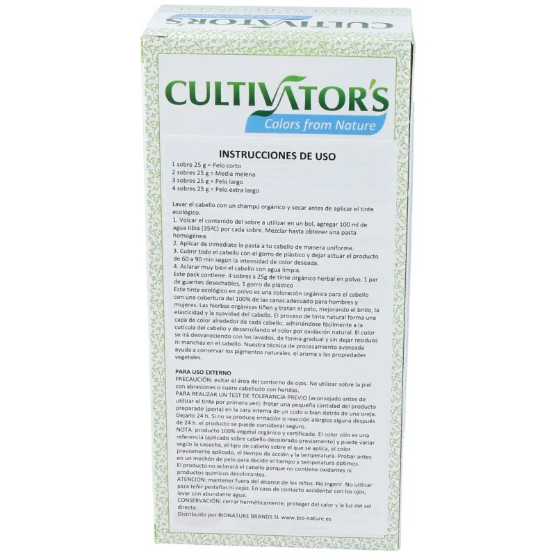 Cultivator's rubio dorado tinte orgánico 100g | Farmacia Barata