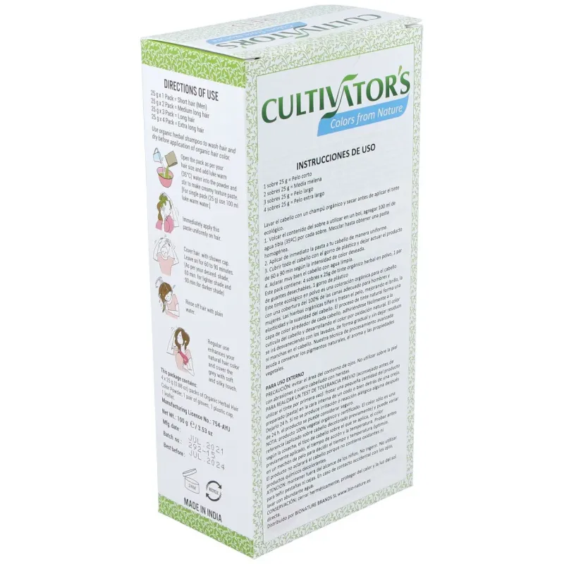 Cultivator's pelirrojo tinte orgánico 100g | Farmacia Barata