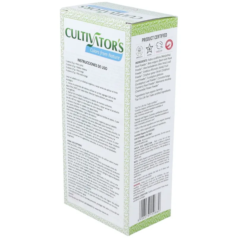 Cultivator's pelirrojo tinte orgánico 100g | Farmacia Barata
