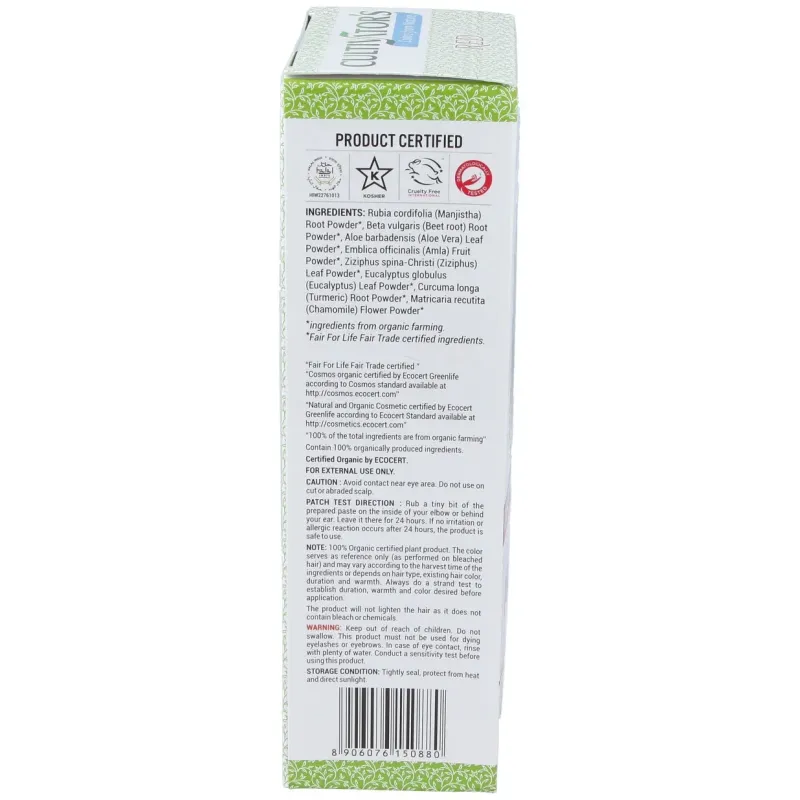 Cultivator's pelirrojo tinte orgánico 100g | Farmacia Barata