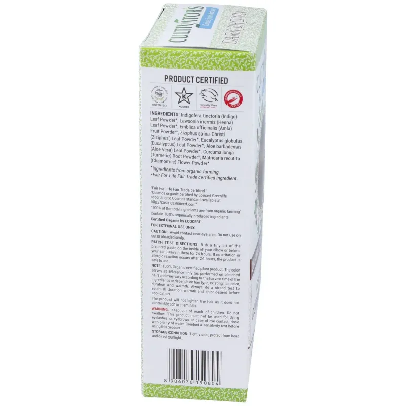 Castaño dorado oscuro tinte organico 100gr ecocert | Farmacia Barata