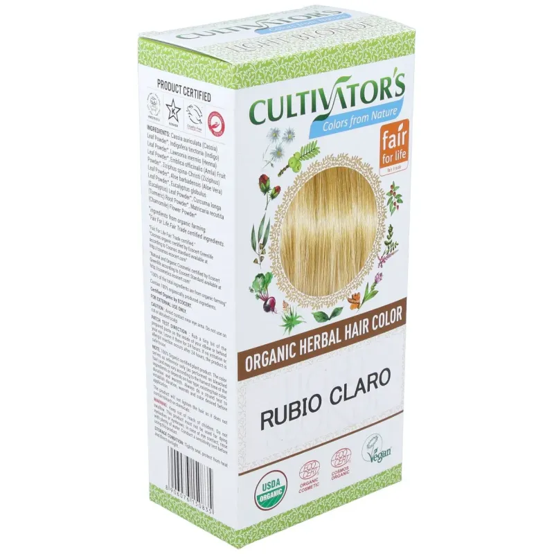 Rubio claro tinte organico 100gr. ecocert | Farmacia Barata