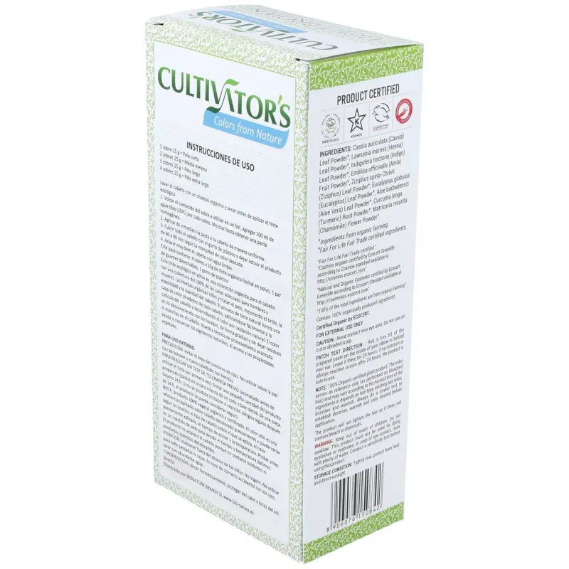 Castaño dorado claro tinte organico 100gr. ecocert | Farmacia Barata