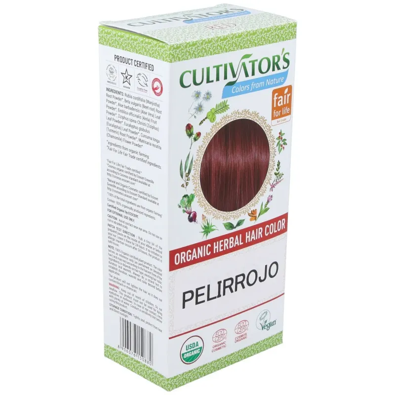 Cultivator's pelirrojo tinte orgánico 100g | Farmacia Barata