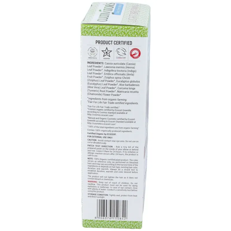 Castaño dorado claro tinte organico 100gr. ecocert | Farmacia Barata