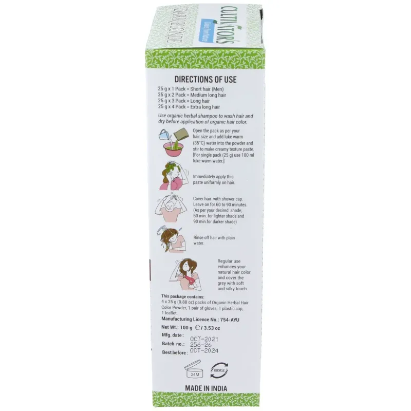 Rubio oscuro tinte organico 100gr. ecocert | Farmacia Barata
