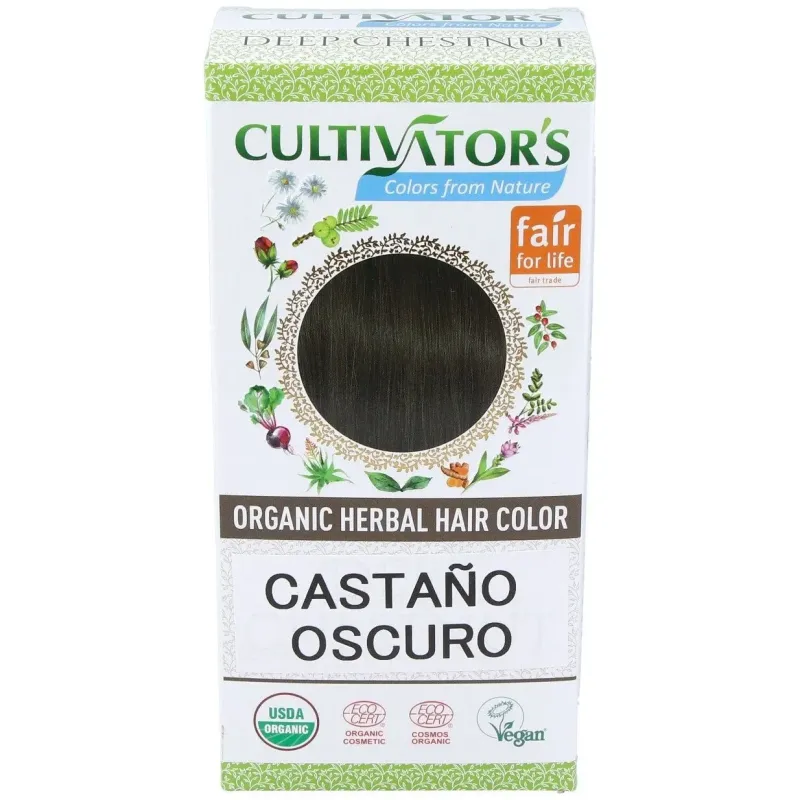 Cultivator's castaño oscuro tinte orgánico 100g | Farmacia Barata