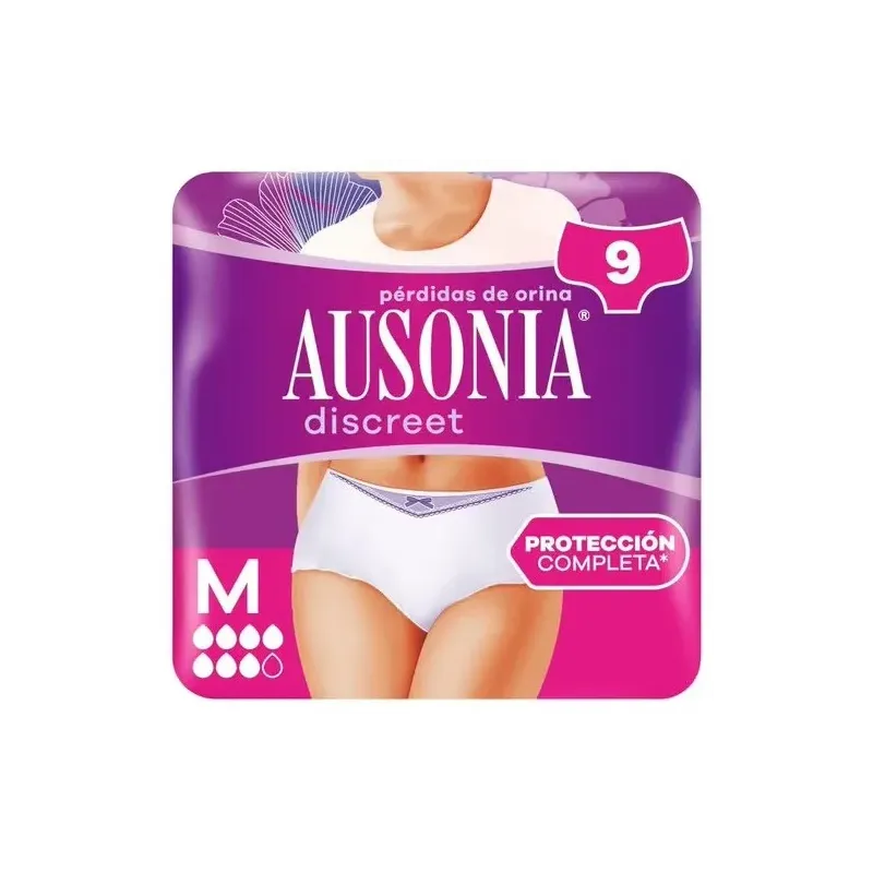 Ausonia discreet pants plus talla m 9ud. | Farmacia Barata