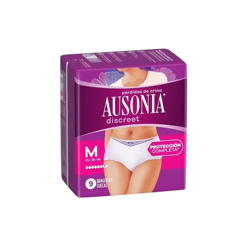 Ausonia discreet pants plus talla m 9ud. | Farmacia Barata