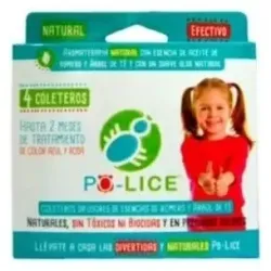 No Lice Coletero Anti-Piojos Rosa/Azul, 4 uds