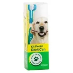 Kit dental cepillo+pasta perros 100gr.