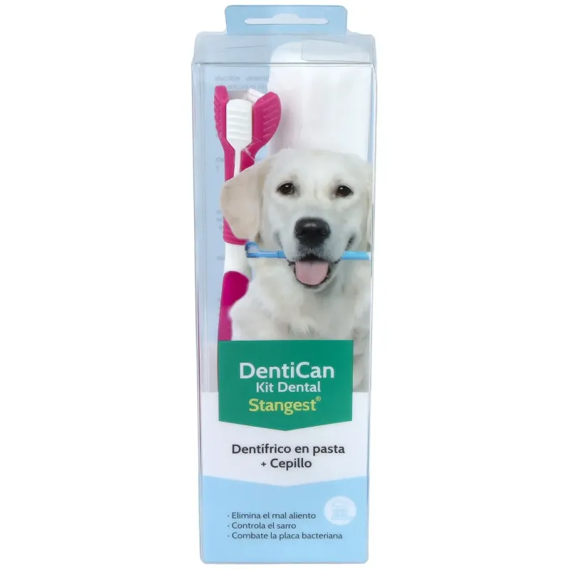 Kit dental cepillo+pasta perros 100gr. | Farmacia Barata