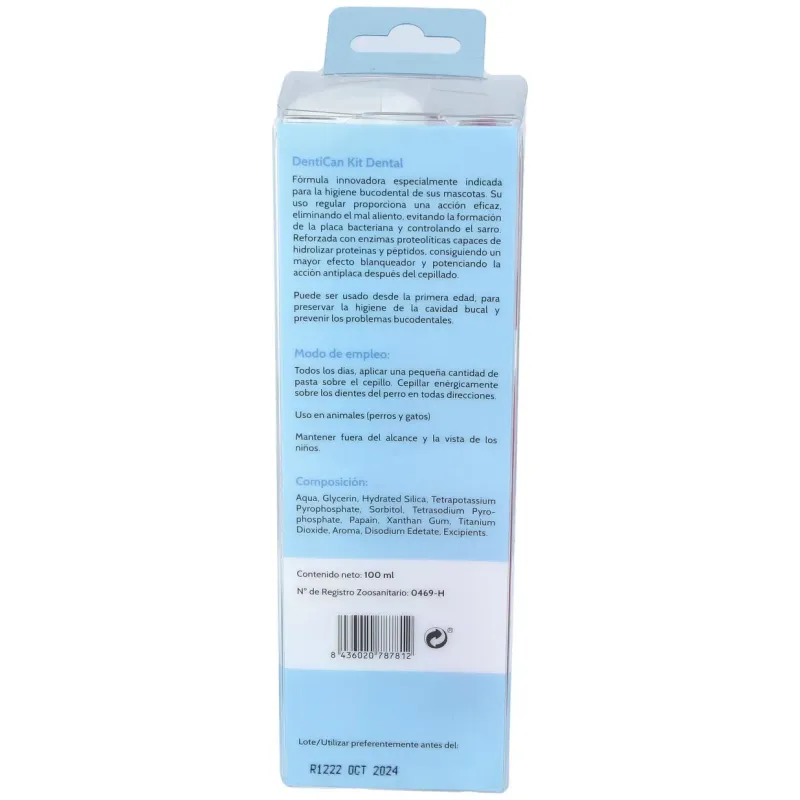 Kit dental cepillo+pasta perros 100gr. | Farmacia Barata