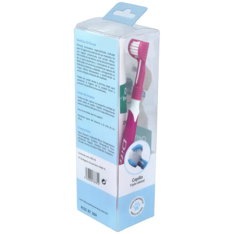 Kit dental cepillo+pasta perros 100gr. | Farmacia Barata