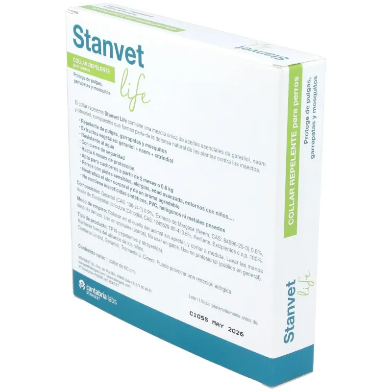 Collar stanvet life perros 60cm. | Farmacia Barata
