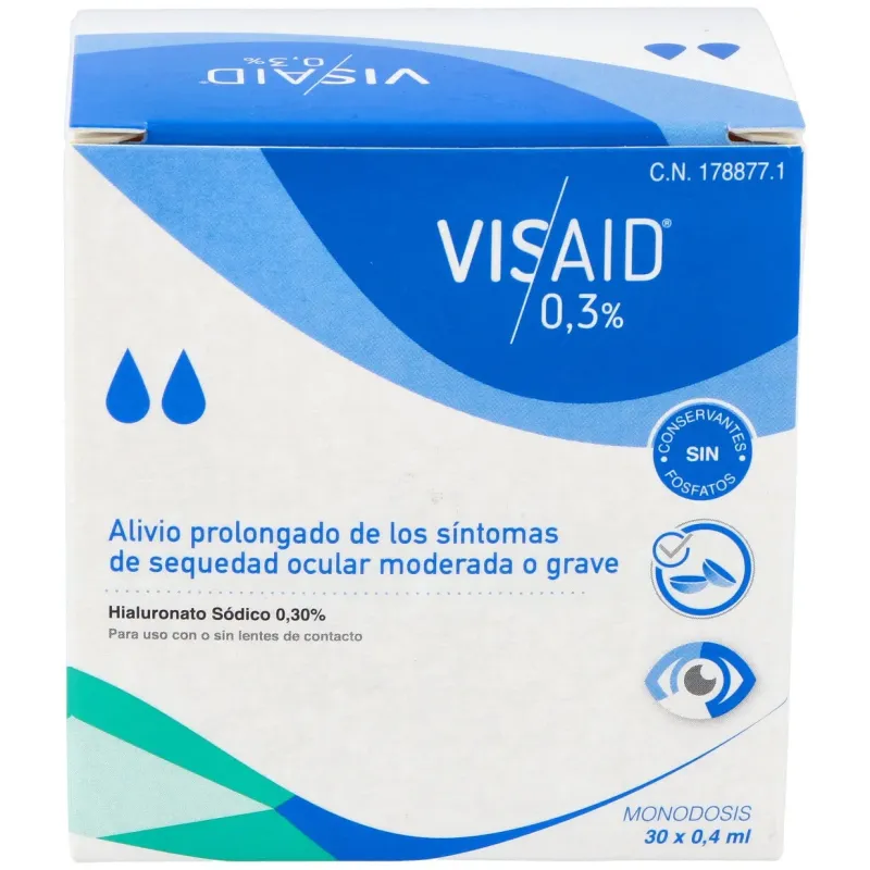 Visaid 0,3% sequedad ocular 30monodosis | Farmacia Barata