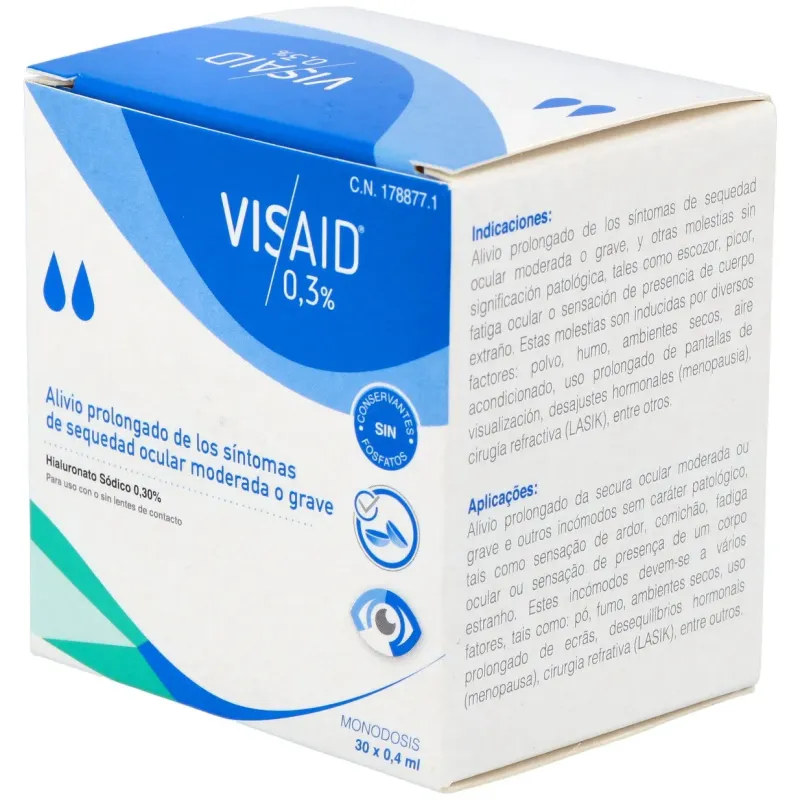 Visaid 0,3% sequedad ocular 30monodosis | Farmacia Barata