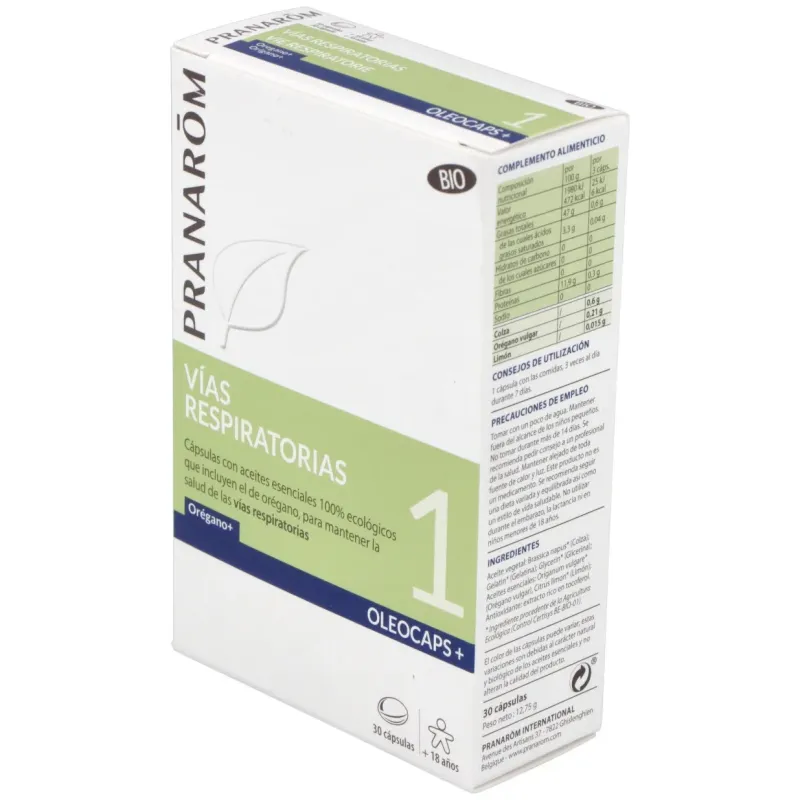 Oleocaps+ plus 1 vias respiratorias 30cap. bio | Farmacia Barata