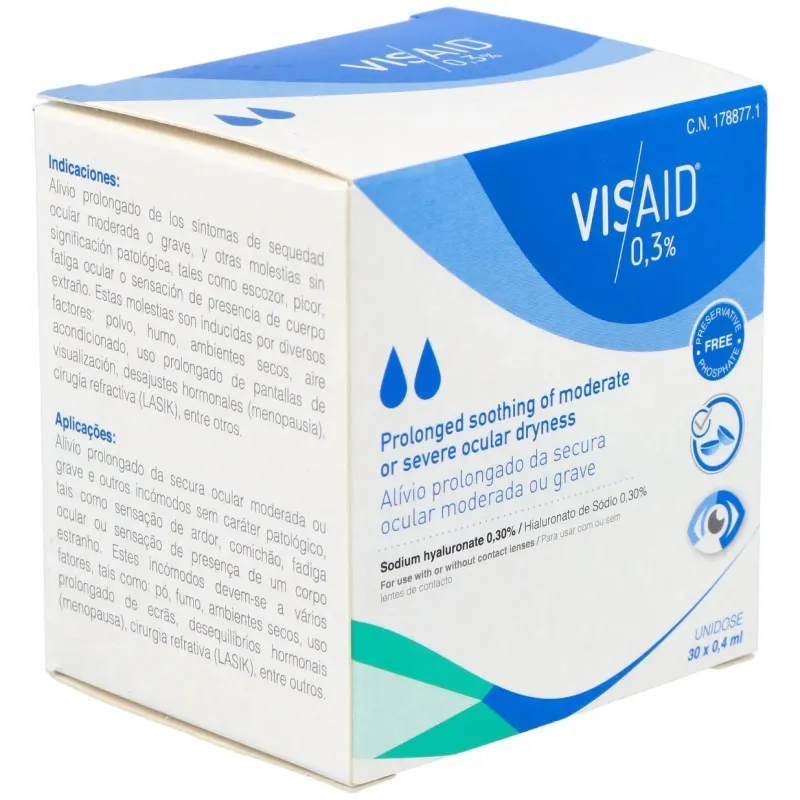 Visaid 0,3% sequedad ocular 30monodosis | Farmacia Barata