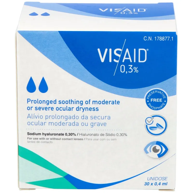 Visaid 0,3% sequedad ocular 30monodosis | Farmacia Barata