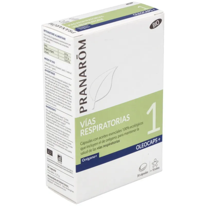 Oleocaps+ plus 1 vias respiratorias 30cap. bio | Farmacia Barata