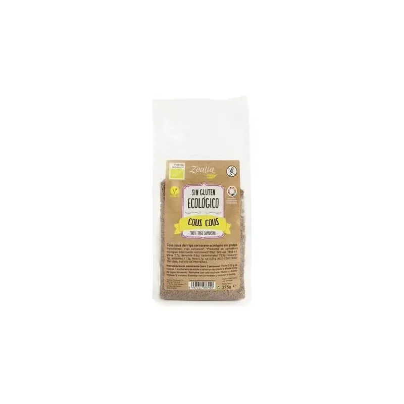 Zealia cous cous de trigo sarraceno bio sin gluten 375g | Farmacia Barata