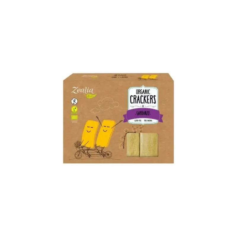 Zealia crackers garbanzos sin gluten bio 120g | Farmacia Barata