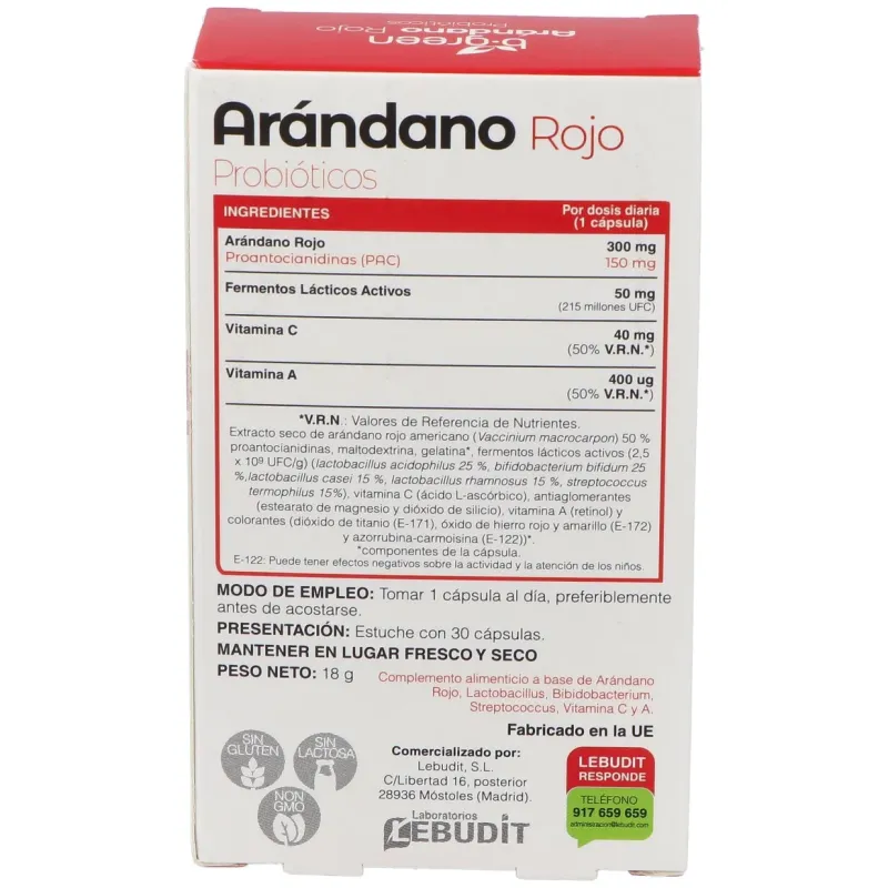 Arandano rojo + probioticos 30cap. | Farmacia Barata Arandano rojo + probioticos 30cap. | Farmacia Barata