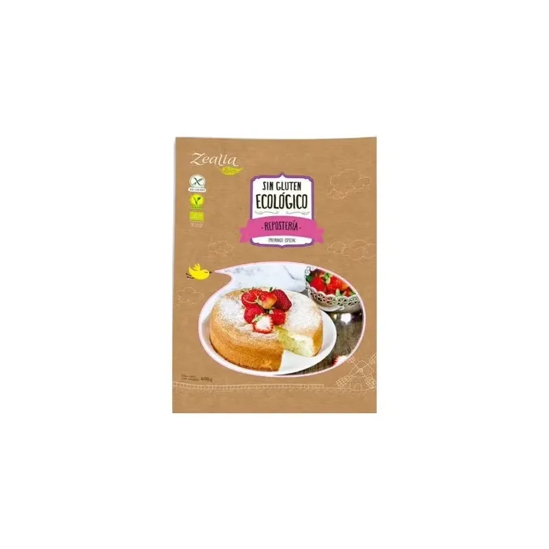 Zealia preparado reposteria bio vegan 400g | Farmacia Barata