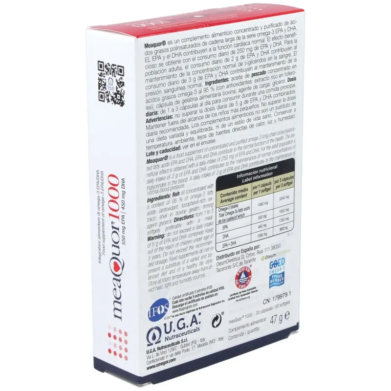 Meaquor 1000 30perlas | Farmacia Barata