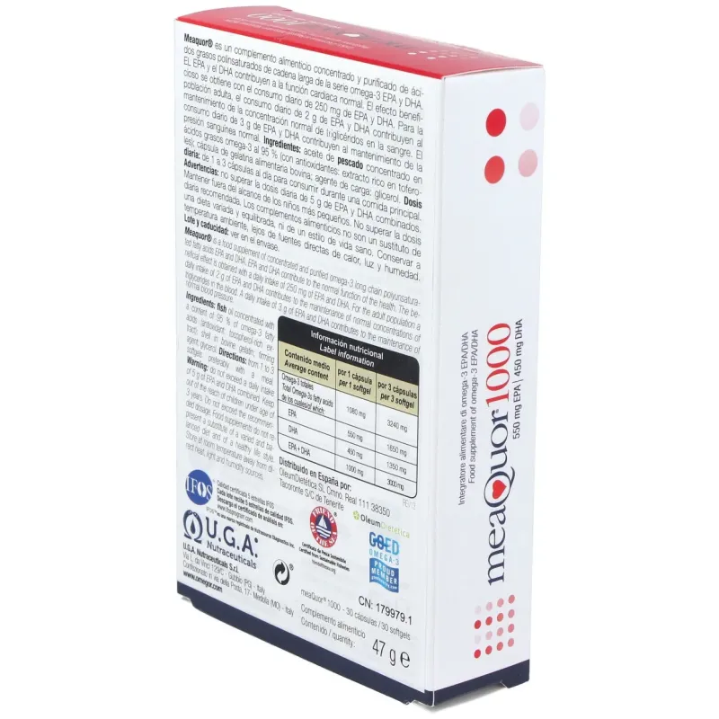 Meaquor 1000 30perlas | Farmacia Barata