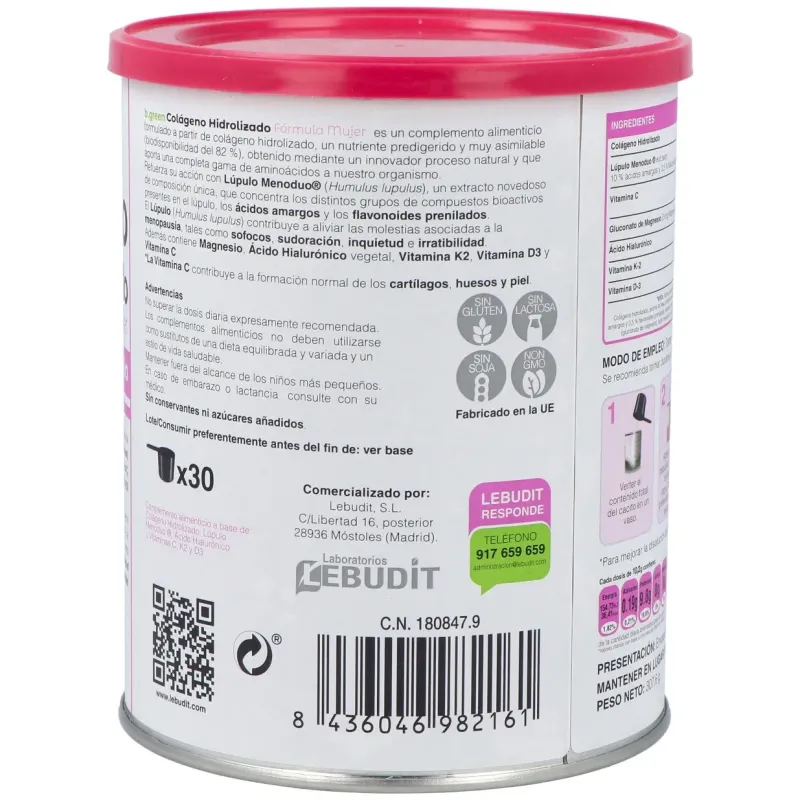 Colageno hidrolizado formula mujer 300gr. | Farmacia Barata