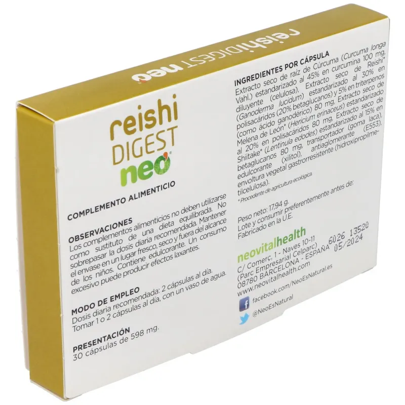 Reishi digest neo 30cap. | Farmacia Barata