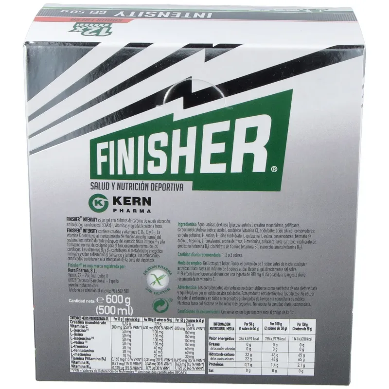 Finisher intensity gel 12sbrs. | Farmacia Barata