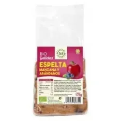 Galletas de espelta manzana arandanos 175gr. bio